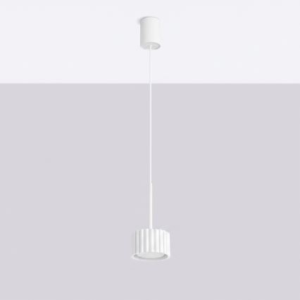 Candeeiro suspenso por cabo AURA 1xGX53/10W/230V branco