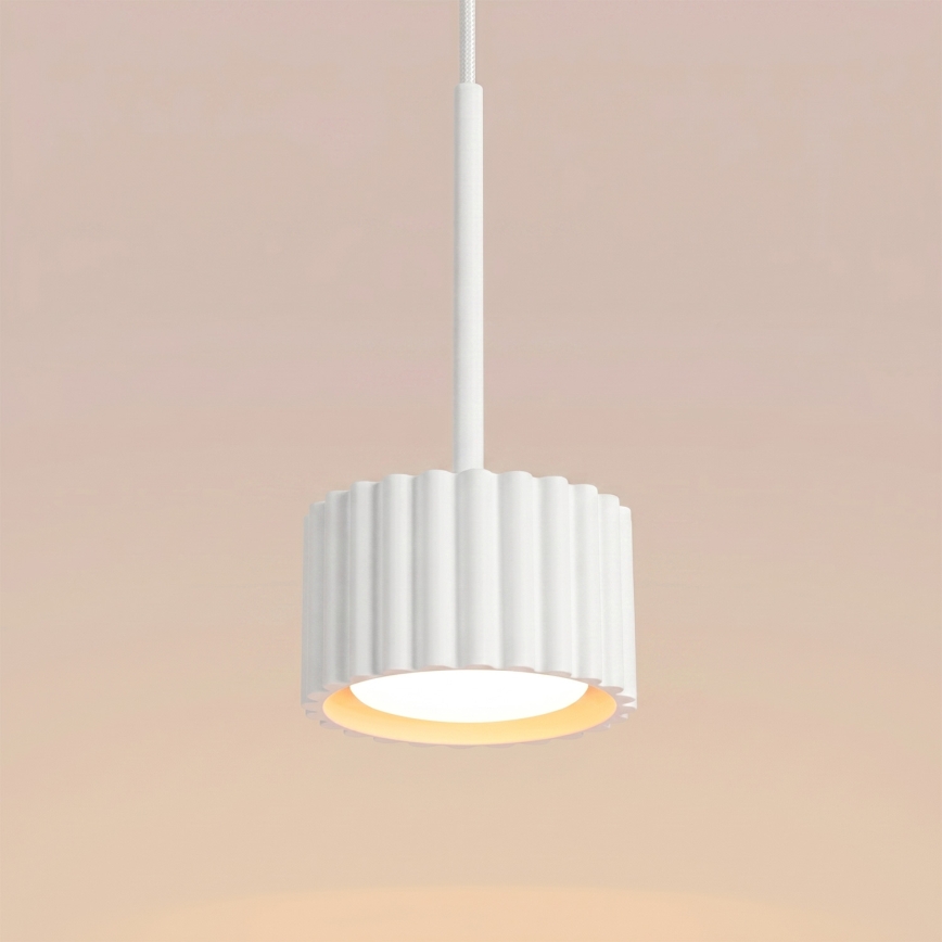 Candeeiro suspenso por cabo AURA 1xGX53/10W/230V branco
