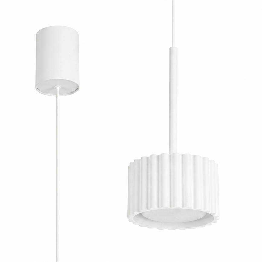 Candeeiro suspenso por cabo AURA 1xGX53/10W/230V branco