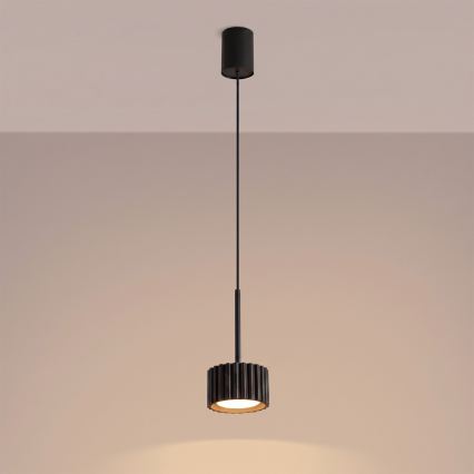 Lustre suspenso por cabo AURA 1xGX53/10W/230V, preto