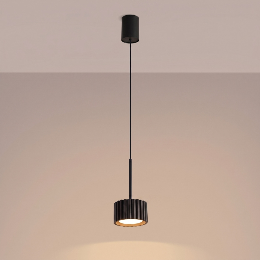 Lustre suspenso por cabo AURA 1xGX53/10W/230V, preto