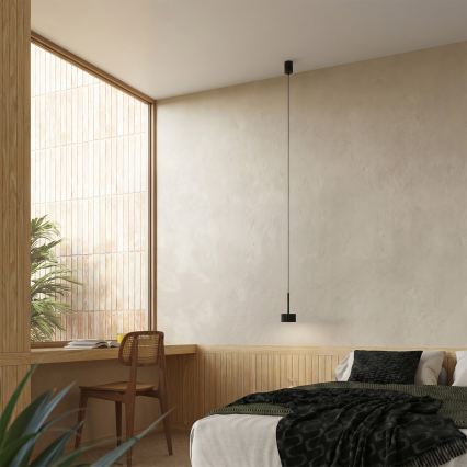 Lustre suspenso por cabo AURA 1xGX53/10W/230V, preto