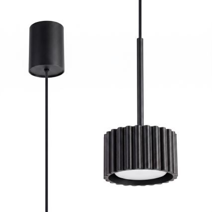 Lustre suspenso por cabo AURA 1xGX53/10W/230V, preto