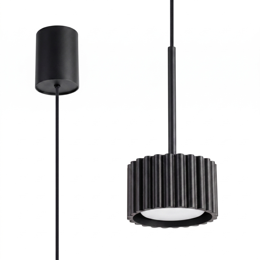 Lustre suspenso por cabo AURA 1xGX53/10W/230V, preto
