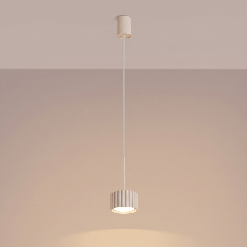 Lustre suspenso por cabo AURA 1xGX53/10W/230V creme