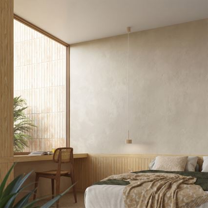 Lustre suspenso por cabo AURA 1xGX53/10W/230V creme