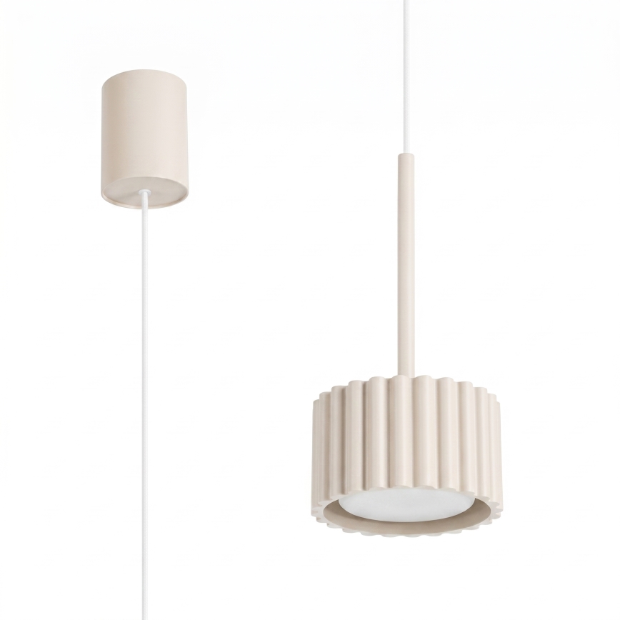 Lustre suspenso por cabo AURA 1xGX53/10W/230V creme