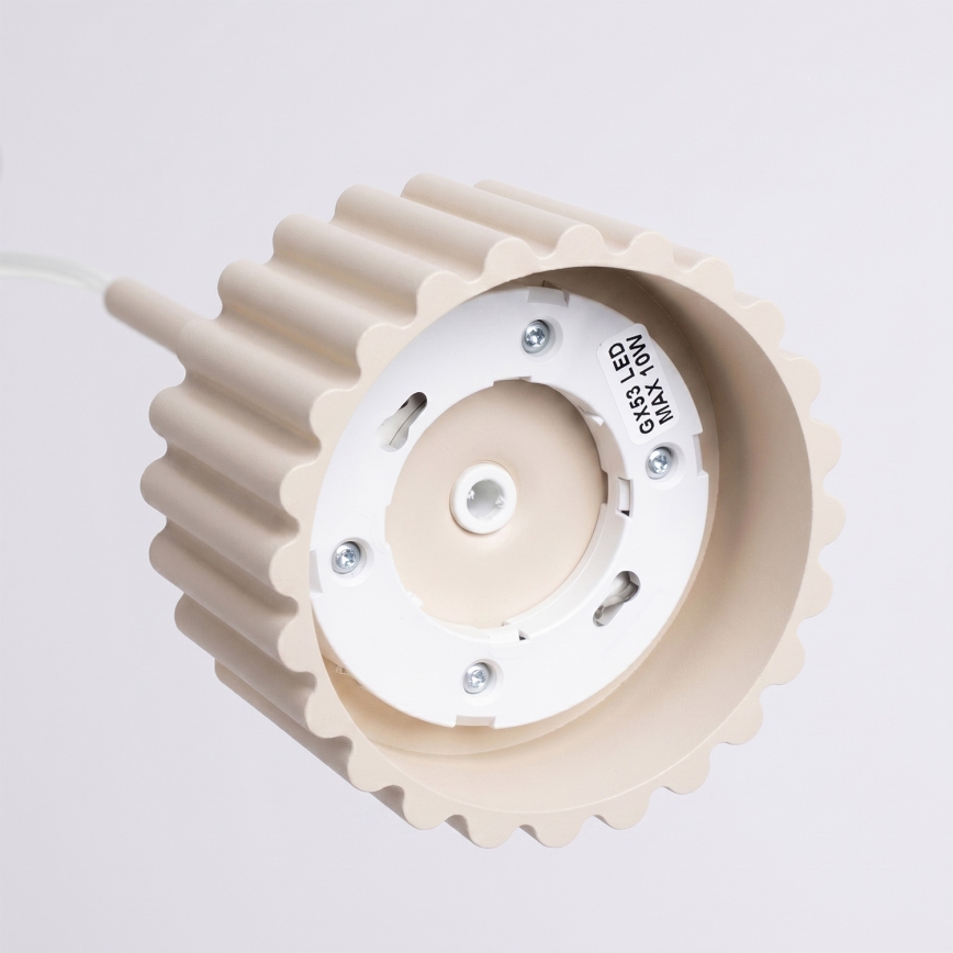 Lustre suspenso por cabo AURA 1xGX53/10W/230V creme
