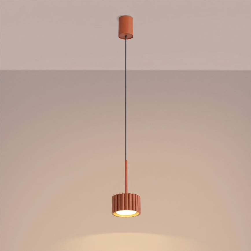 Lustre suspenso por cabo AURA 1xGX53/10W/230V vermelho