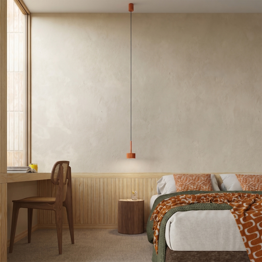 Lustre suspenso por cabo AURA 1xGX53/10W/230V vermelho