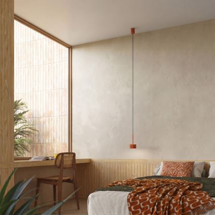 Lustre suspenso por cabo AURA 1xGX53/10W/230V vermelho