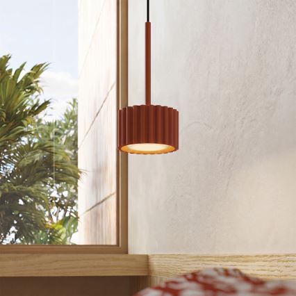 Lustre suspenso por cabo AURA 1xGX53/10W/230V vermelho