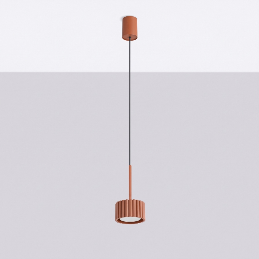 Lustre suspenso por cabo AURA 1xGX53/10W/230V vermelho