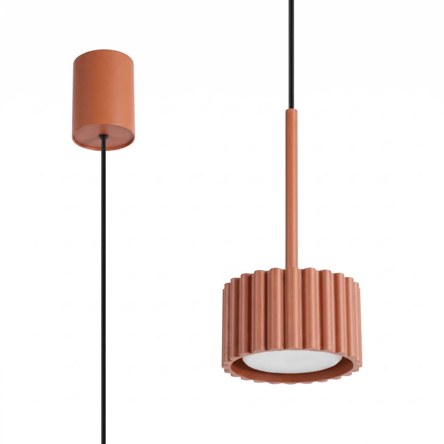 Lustre suspenso por cabo AURA 1xGX53/10W/230V vermelho