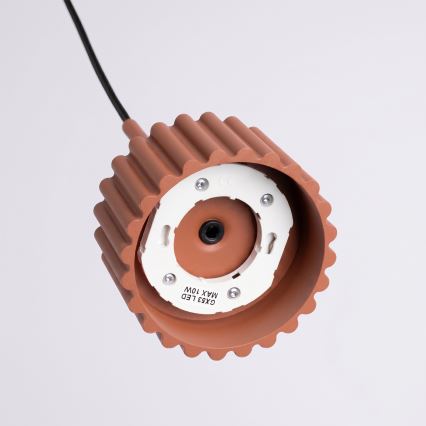 Lustre suspenso por cabo AURA 1xGX53/10W/230V vermelho