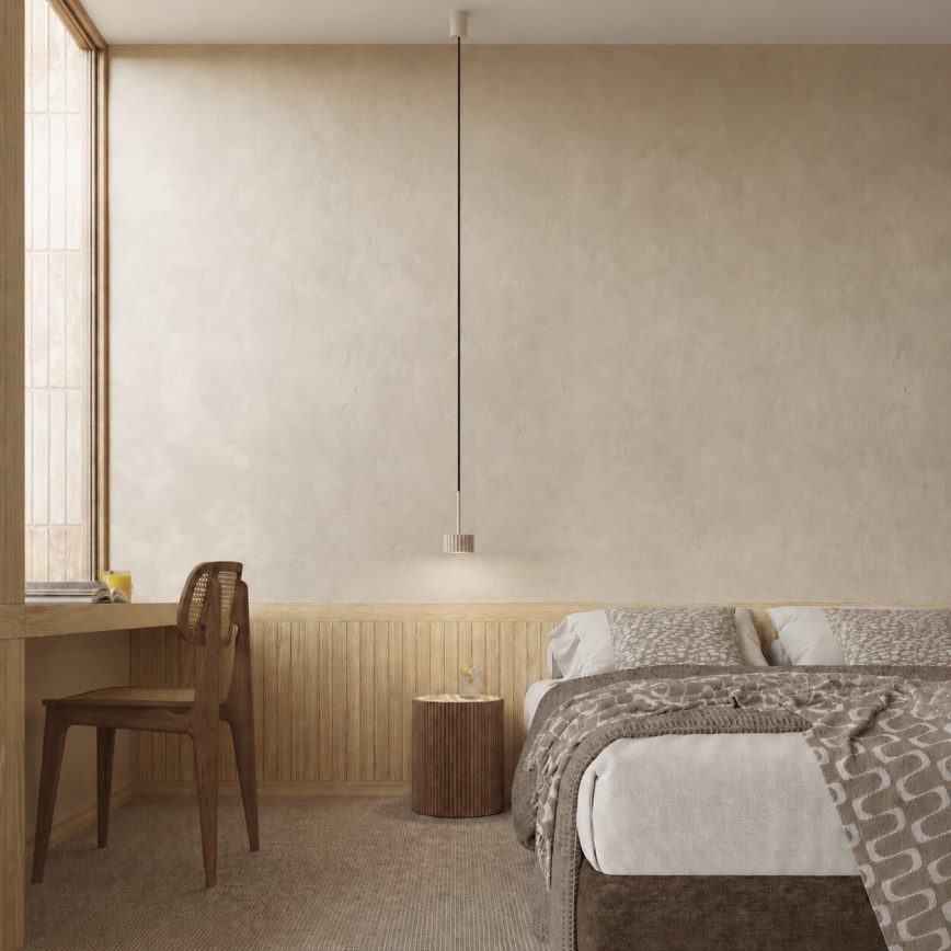 Lustre suspenso por cabo AURA 1xGX53/10W/230V taupe