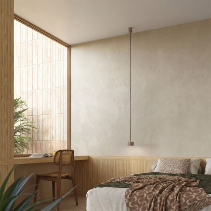 Lustre suspenso por cabo AURA 1xGX53/10W/230V taupe