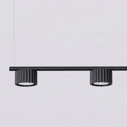Candeeiro suspenso AURA com cabo 4xGX53/10W/230V, preto