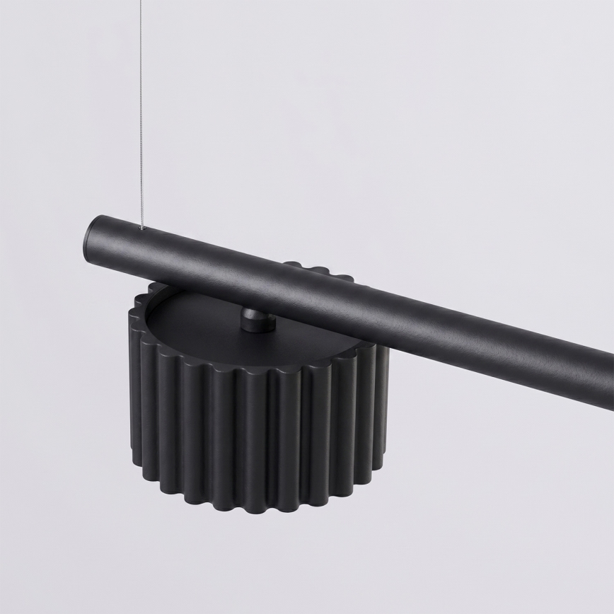 Candeeiro suspenso AURA com cabo 4xGX53/10W/230V, preto