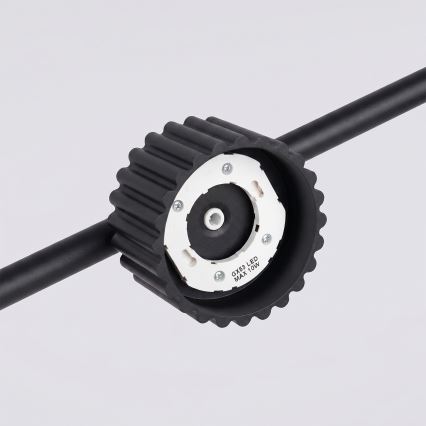 Candeeiro suspenso AURA com cabo 4xGX53/10W/230V, preto