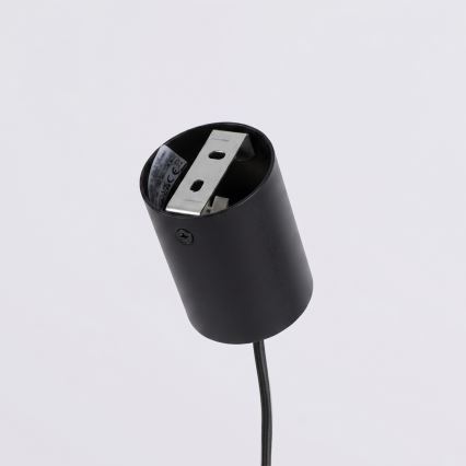 Candeeiro suspenso AURA com cabo 4xGX53/10W/230V, preto