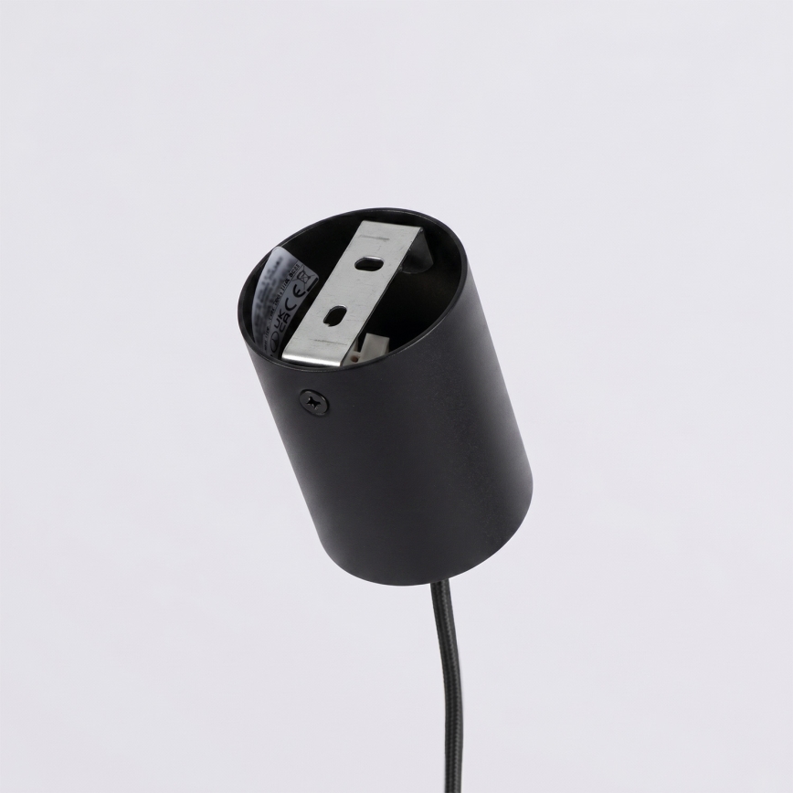 Candeeiro suspenso AURA com cabo 4xGX53/10W/230V, preto