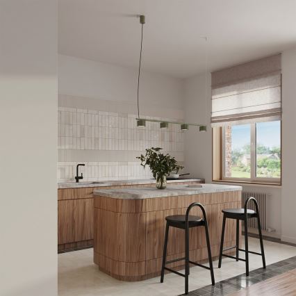 Lustre suspenso por cabo AURA 4xGX53/10W/230V verde