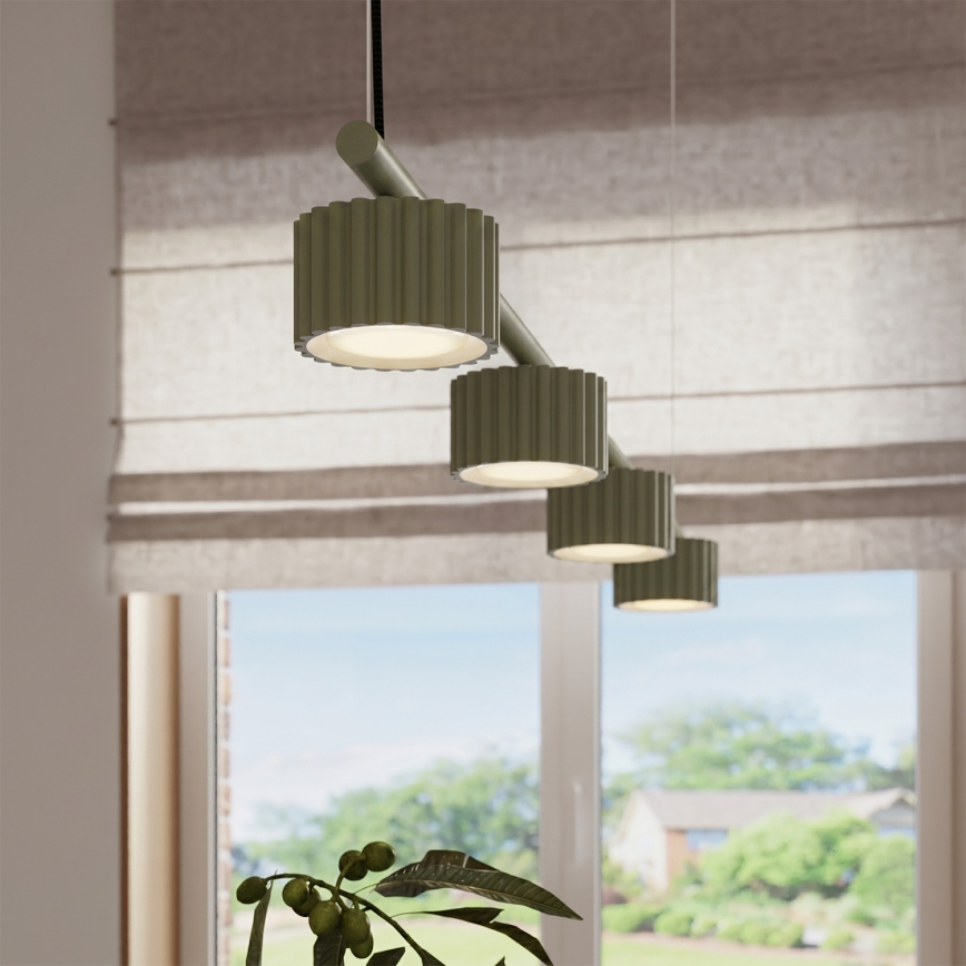 Lustre suspenso por cabo AURA 4xGX53/10W/230V verde