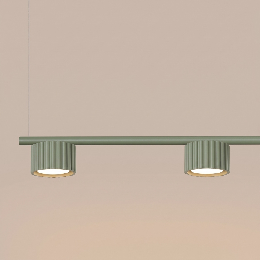 Lustre suspenso por cabo AURA 4xGX53/10W/230V verde