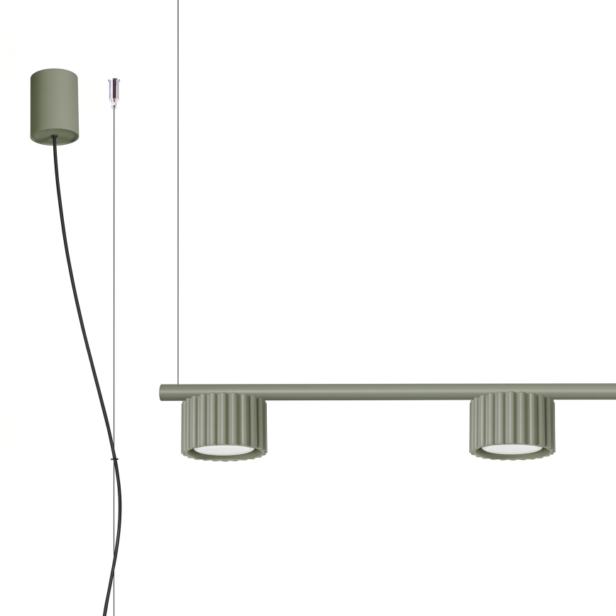 Lustre suspenso por cabo AURA 4xGX53/10W/230V verde