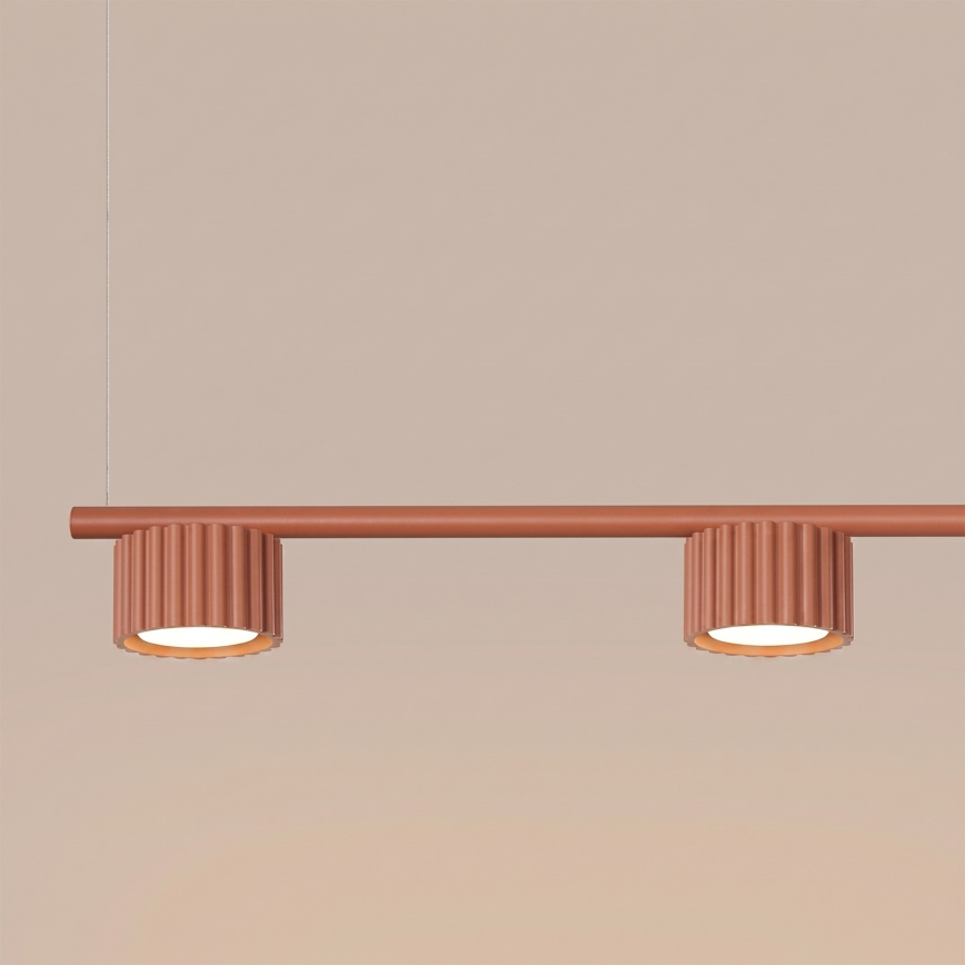 Lustre AURA suspenso em cabo 4xGX53/10W/230V vermelho