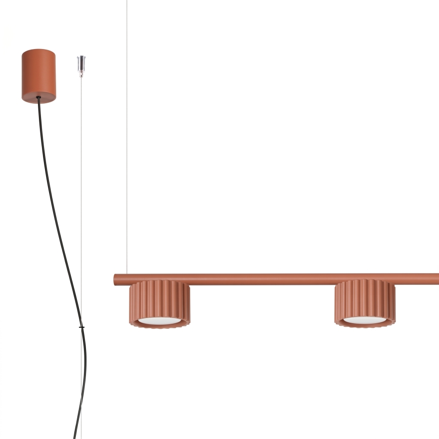 Lustre AURA suspenso em cabo 4xGX53/10W/230V vermelho