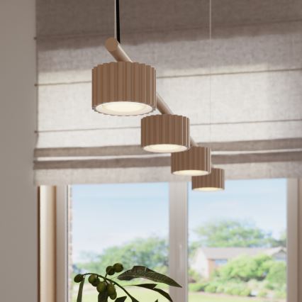 Lustre suspenso por cabo AURA 4xGX53/10W/230V taupe