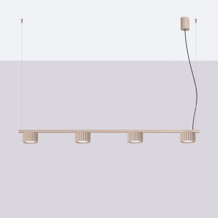 Lustre suspenso por cabo AURA 4xGX53/10W/230V taupe