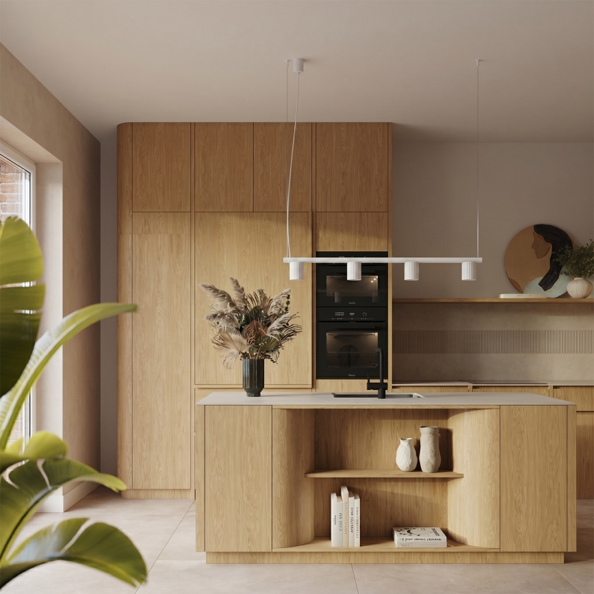 Lustre suspenso em cabo KARBON 4xGU10/10W/230V branco