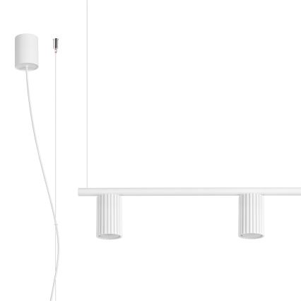 Lustre suspenso em cabo KARBON 4xGU10/10W/230V branco