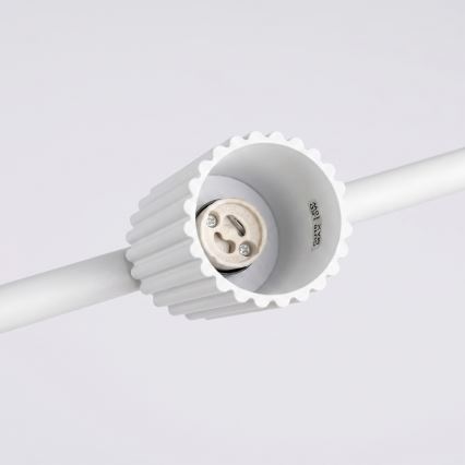 Lustre suspenso em cabo KARBON 4xGU10/10W/230V branco