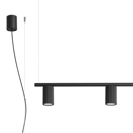 Lustre em cabo KARBON 4xGU10/10W/230V preto