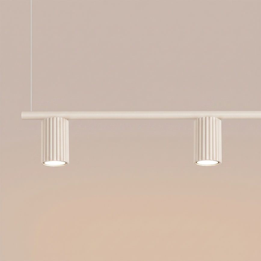 Lustre suspenso por cabo KARBON 4xGU10/10W/230V, cor creme