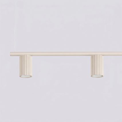 Lustre suspenso por cabo KARBON 4xGU10/10W/230V, cor creme