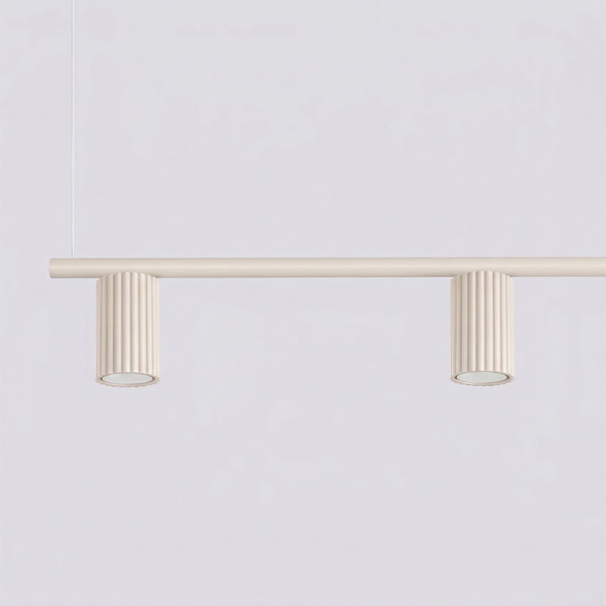 Lustre suspenso por cabo KARBON 4xGU10/10W/230V, cor creme