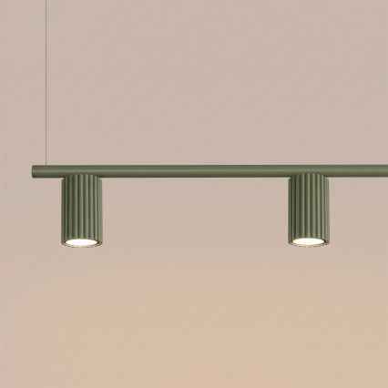 Lustre com cabo KARBON 4xGU10/10W/230V verde