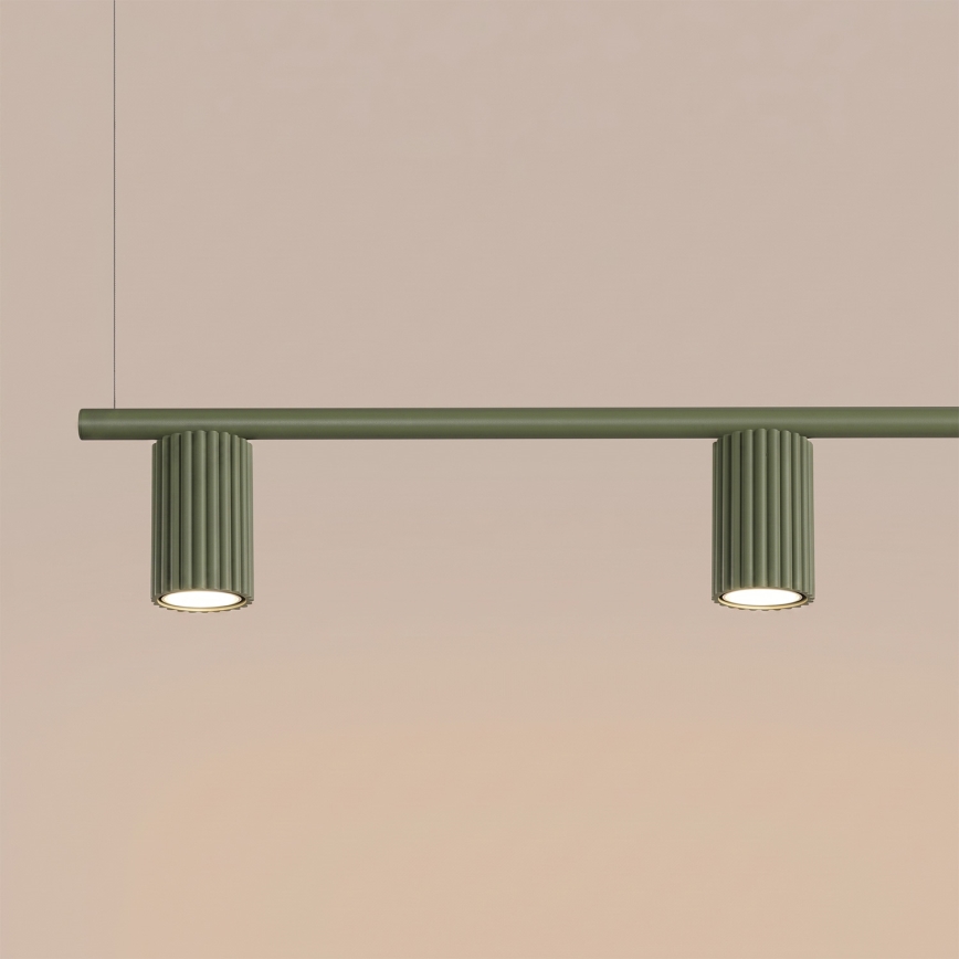 Lustre com cabo KARBON 4xGU10/10W/230V verde