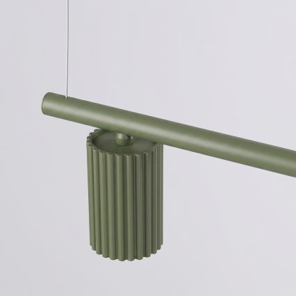Lustre com cabo KARBON 4xGU10/10W/230V verde