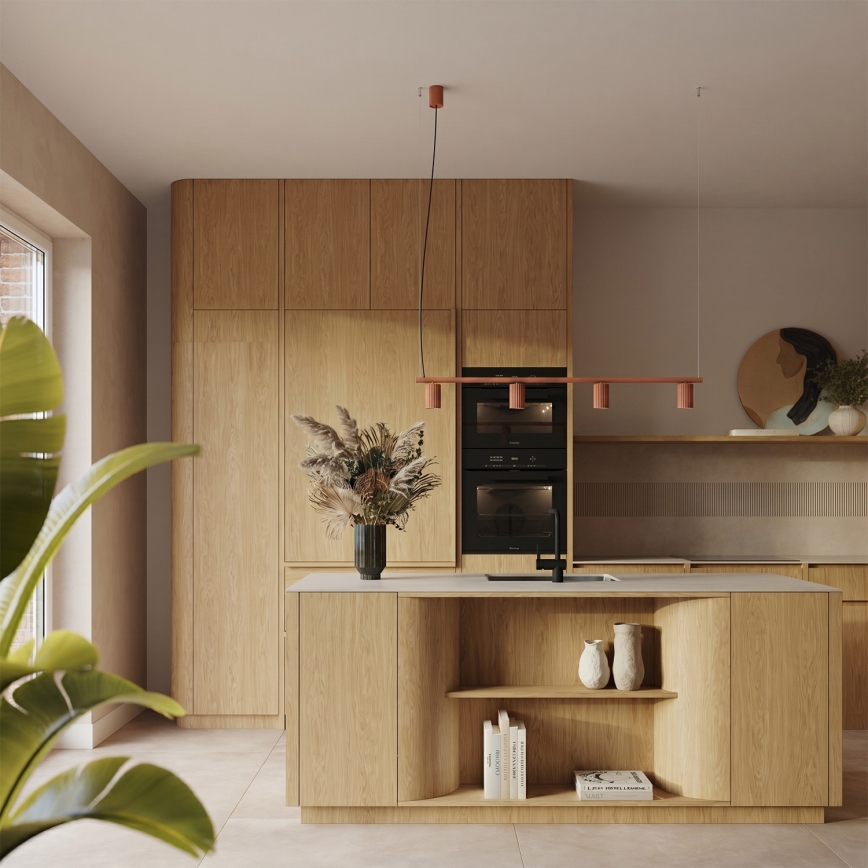 Lustre suspenso KARBON 4xGU10/10W/230V laranja