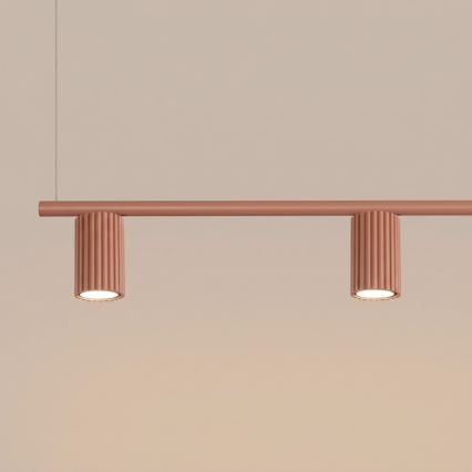 Lustre suspenso KARBON 4xGU10/10W/230V laranja
