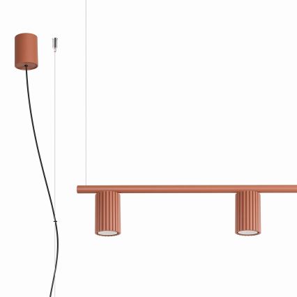 Lustre suspenso KARBON 4xGU10/10W/230V laranja