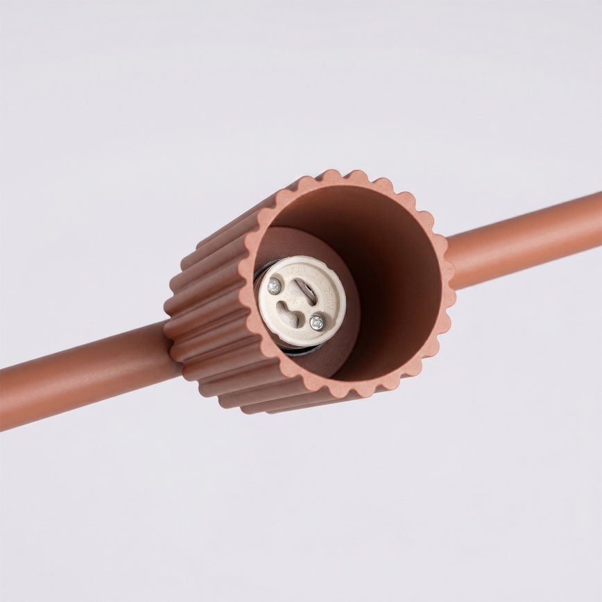 Lustre suspenso KARBON 4xGU10/10W/230V laranja
