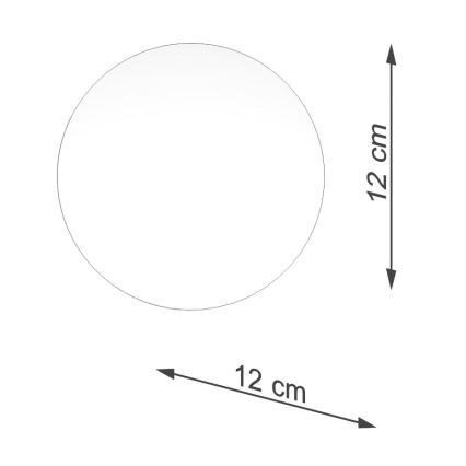 Abajur de substituição para focos de luz e candeeiros de mesa BOOMO G9 diâmetro 12 cm branco