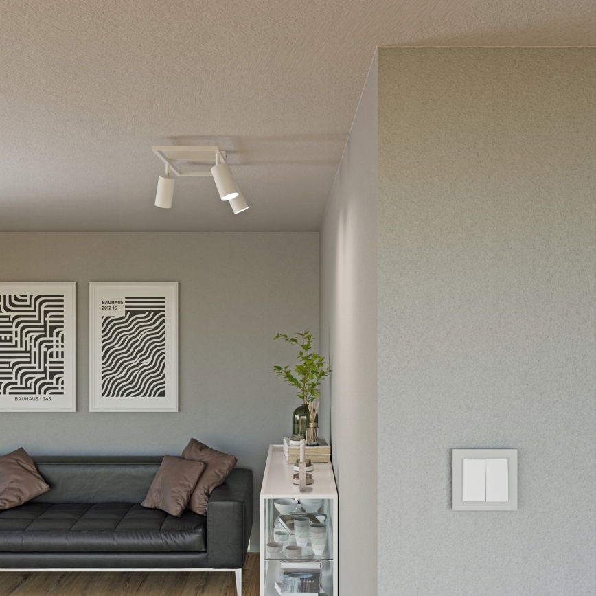 Spot 3xGU10/30W/230V branco